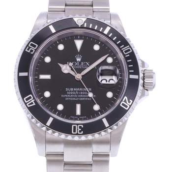 Montre d'occasion ROLEX Submariner Date homme mouvement automatique certifié (cosc) bracelet acier