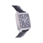 Montre d'occasion TAG HEUER Monaco Chronographe homme automatique bracelet cuir cresus - vue 2
