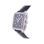 Montre d'occasion TAG HEUER Monaco Chronographe homme automatique bracelet cuir cresus - vue D2
