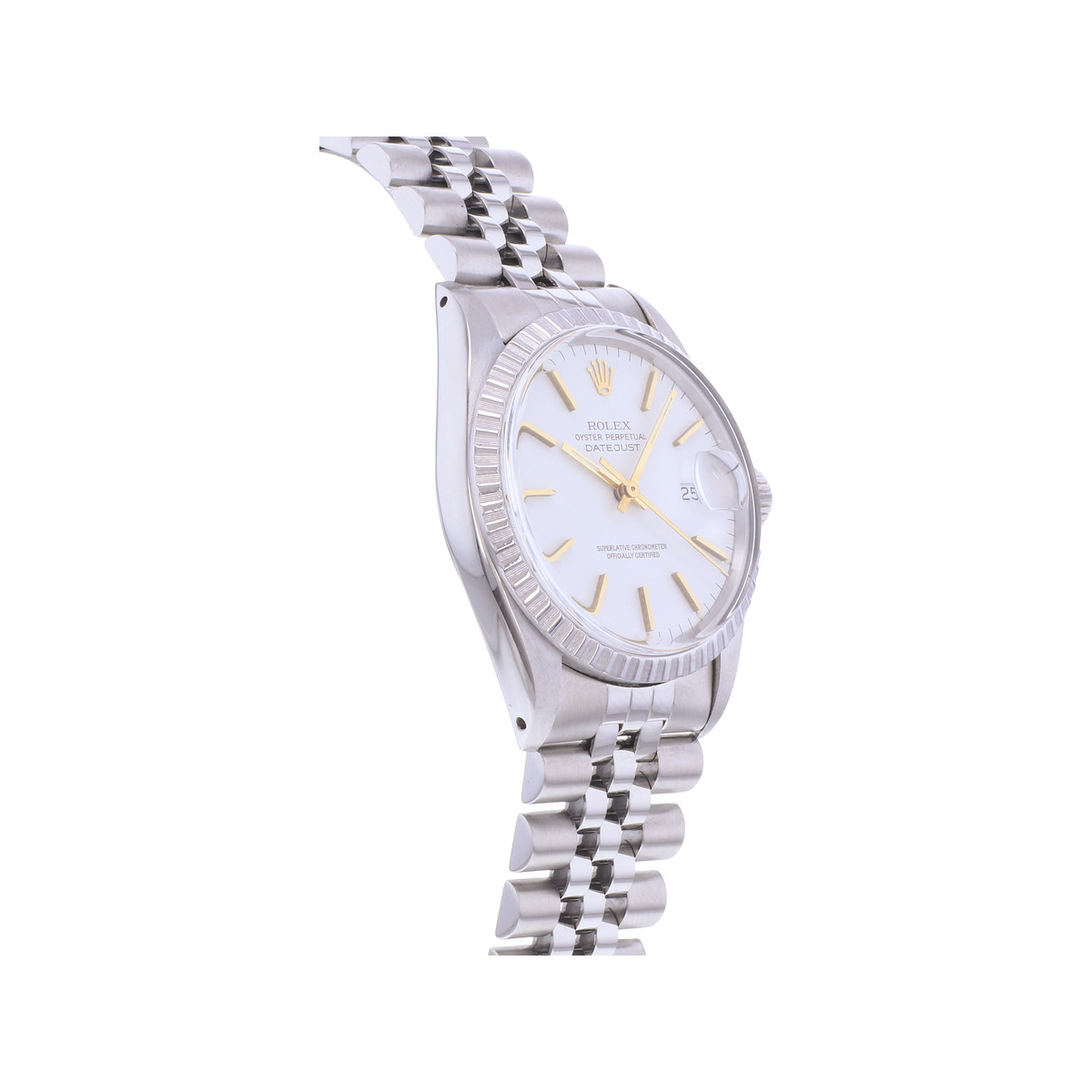Montre d'occasion ROLEX DateJust homme mouvement automatique certifié (cosc) bracelet acier - vue 2
