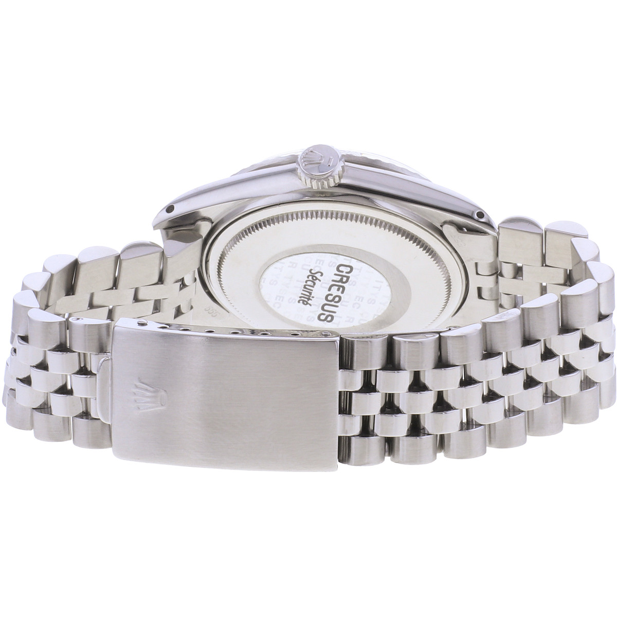 Montre d'occasion ROLEX DateJust homme mouvement automatique certifié (cosc) bracelet acier - vue 3