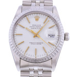 Montre d'occasion ROLEX DateJust homme mouvement automatique certifié (cosc) bracelet acier - vue D1