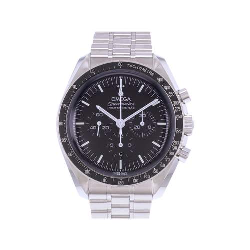 Pre-owned OMEGA Speedmaster Moonwatch Men's Mechanical Watch with Steel Bracelet
