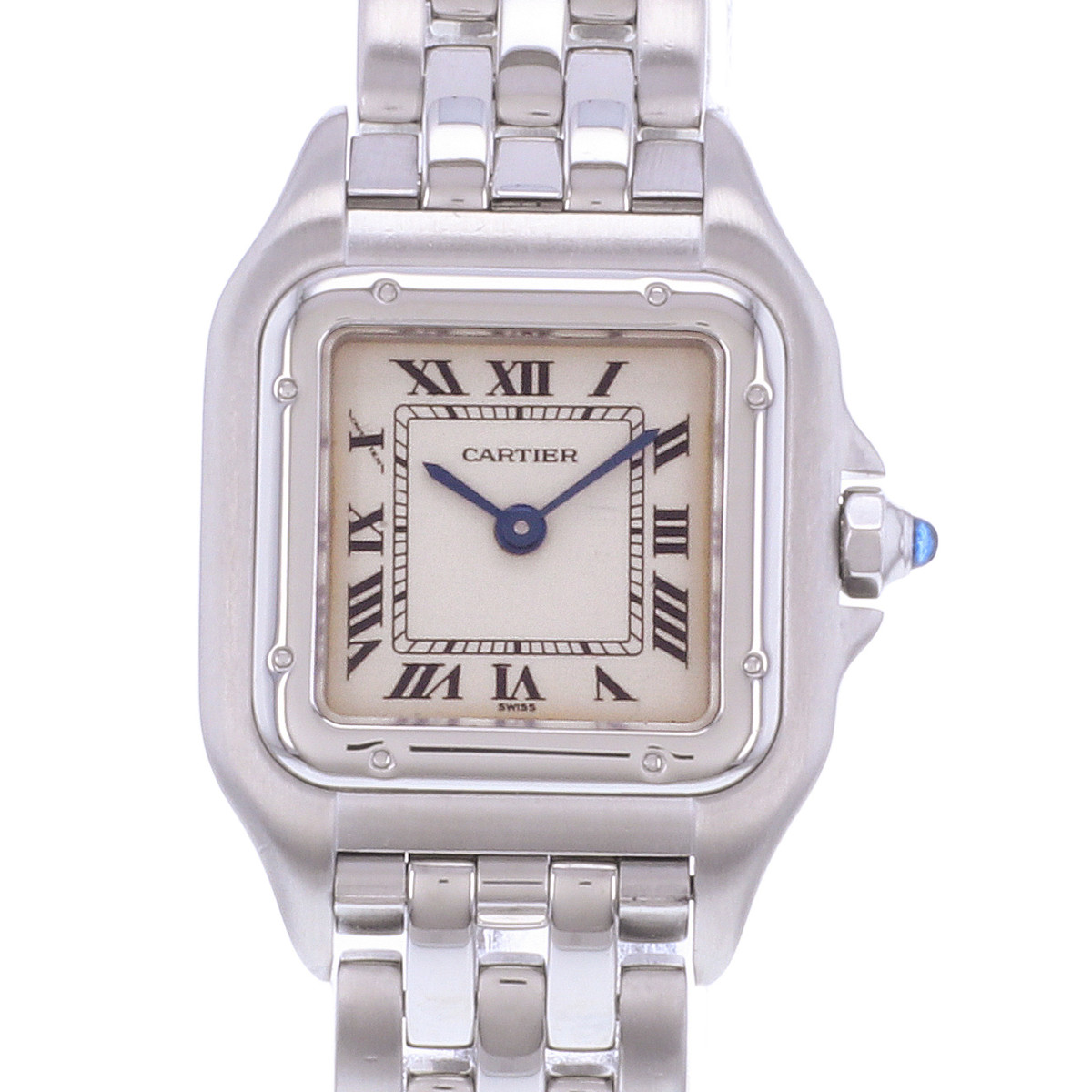 Montre d'occasion CARTIER Panthère femme quartz bracelet acier - vue D1
