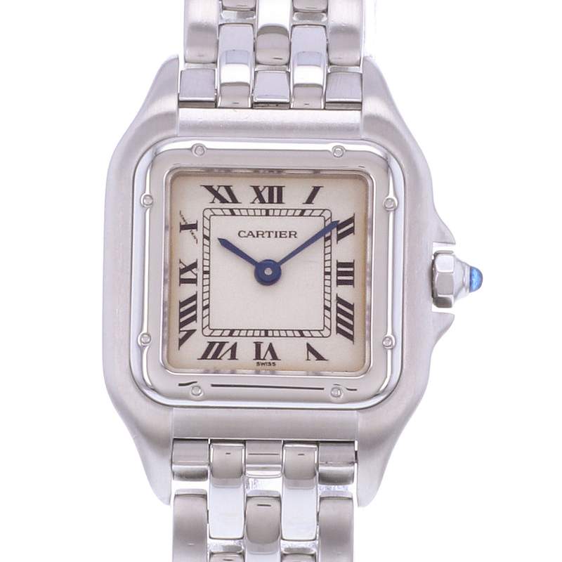 Montre d'occasion CARTIER Panthère femme quartz bracelet acier - vue D1