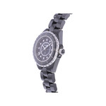 Montre d'occasion CHANEL J12 33 mm Index diamants femme quartz bracelet céramique - vue D2
