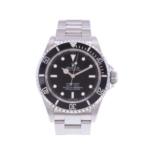 Montre d'occasion ROLEX Submariner 4 Lignes homme mouvement automatique certifié (cosc) bracelet acier