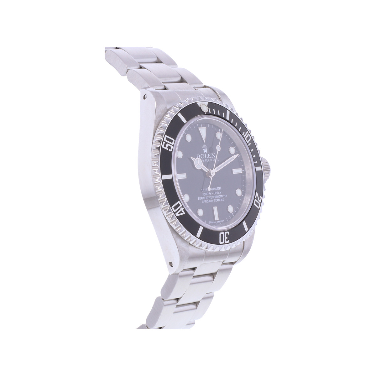 Montre d'occasion ROLEX Submariner 4 Lignes homme mouvement automatique certifié (cosc) bracelet acier - vue 2