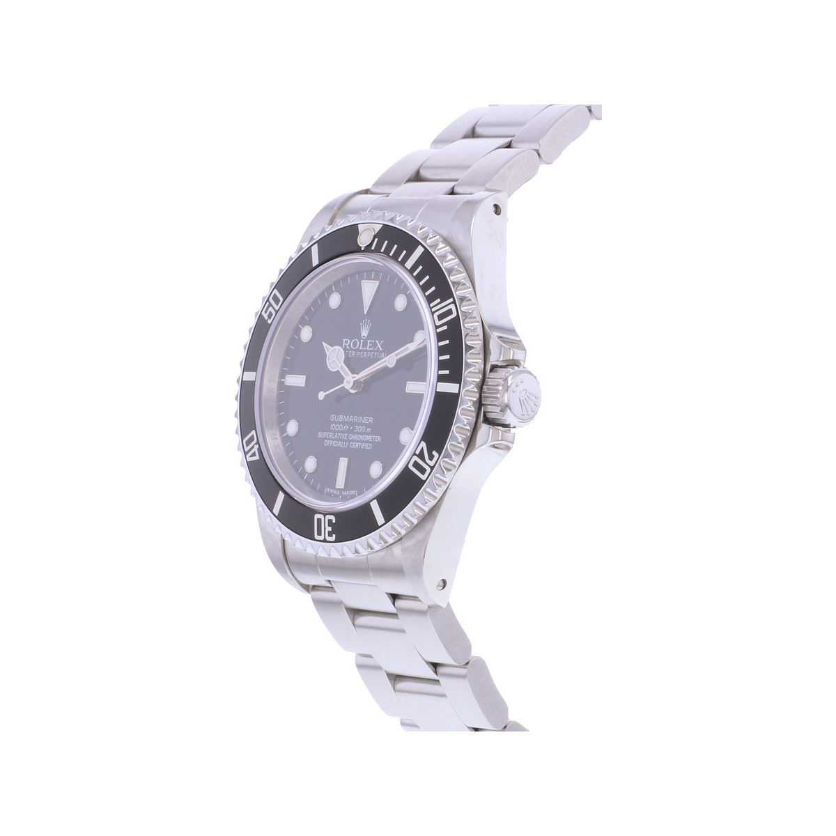 Montre d'occasion ROLEX Submariner 4 Lignes homme mouvement automatique certifié (cosc) bracelet acier - vue D2