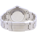 Montre d'occasion ROLEX Oyster Perpetual 'Med blue' homme mouvement automatique certifié (cosc) bracelet acier - vue 3