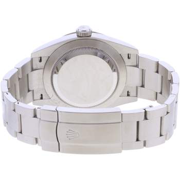 Montre d'occasion ROLEX Oyster Perpetual 'Med blue' homme mouvement automatique certifié (cosc) bracelet acier