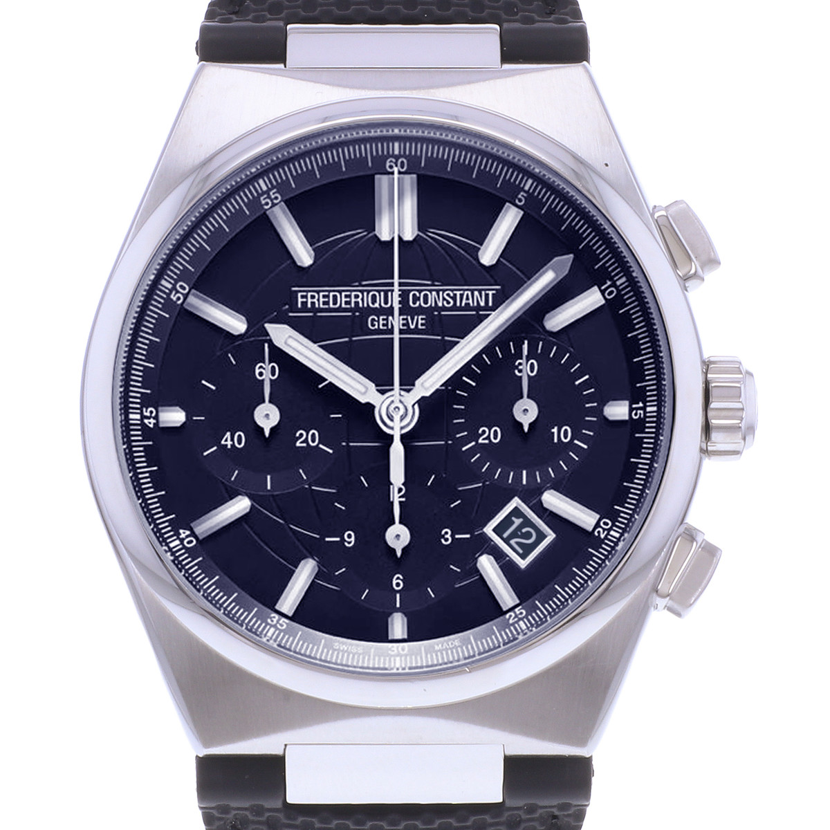 Montre d'occasion FREDERIQUE CONSTANT Highlife Chronographe Automatic homme automatique bracelet caoutchouc - vue D1