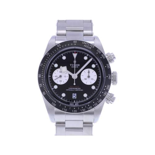 Montre d'occasion TUDOR Black Bay 41 Chrono homme mouvement automatique certifié (cosc) bracelet acier