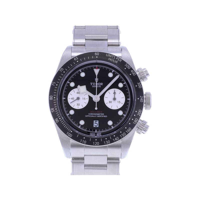 Montre d'occasion TUDOR Black Bay 41 Chrono homme mouvement automatique certifié (cosc) bracelet acier - vue 1