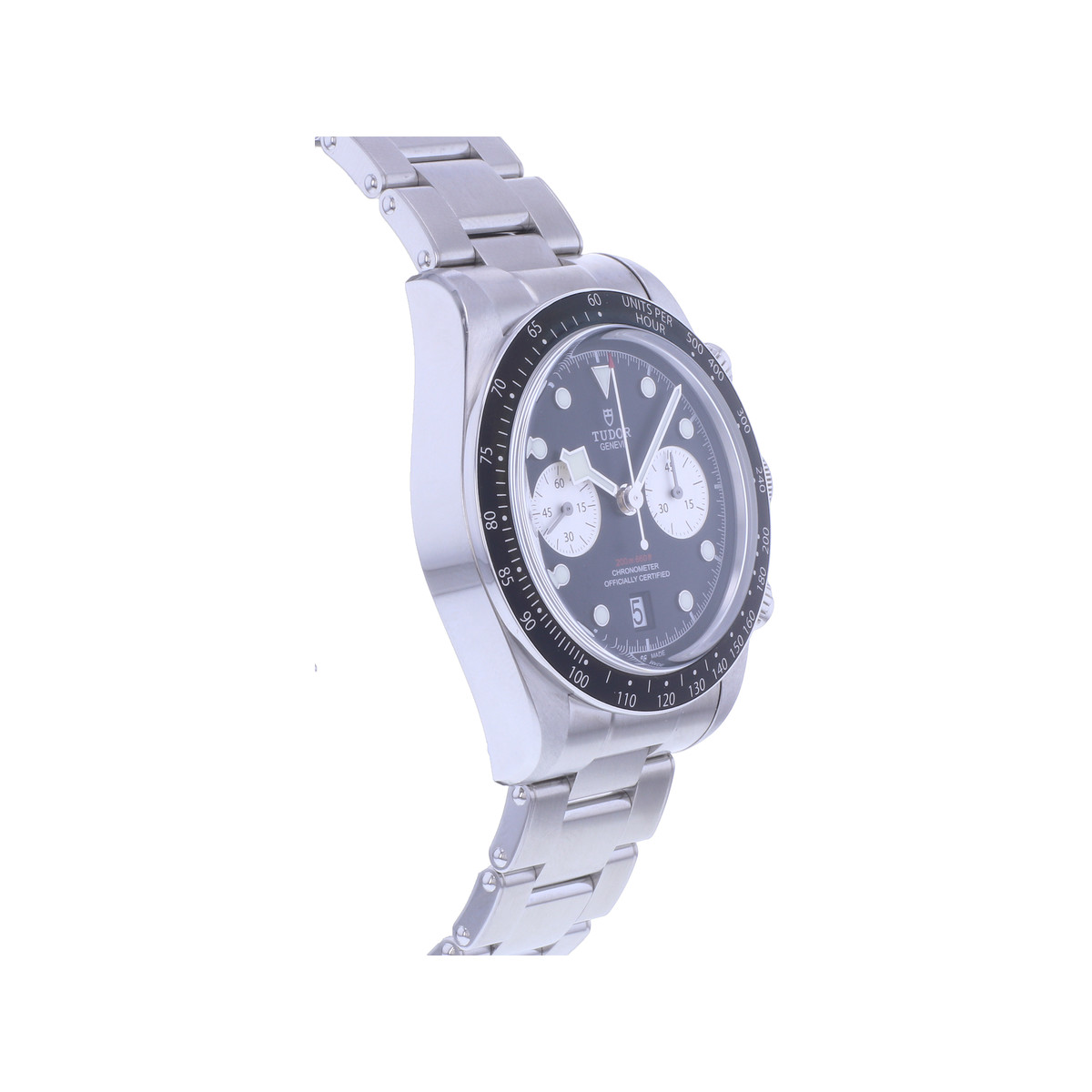 Montre d'occasion TUDOR Black Bay 41 Chrono homme mouvement automatique certifié (cosc) bracelet acier - vue 2