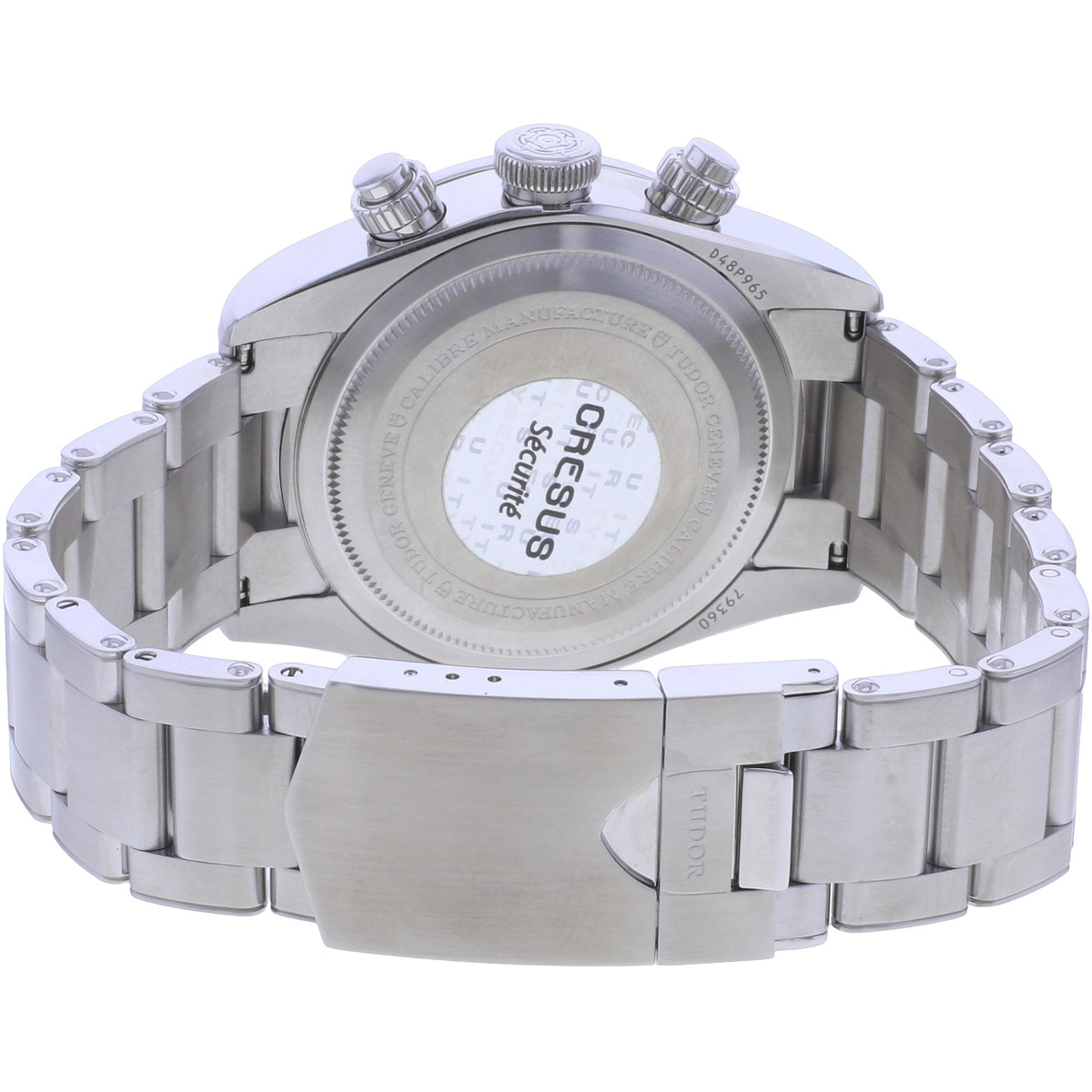 Montre d'occasion TUDOR Black Bay 41 Chrono homme mouvement automatique certifié (cosc) bracelet acier - vue 3