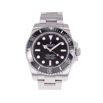 Montre d'occasion ROLEX Submariner Céramique homme mouvement automatique certifié (cosc) bracelet acier