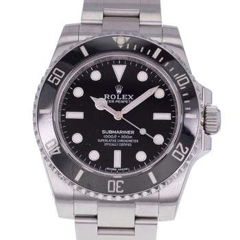 Montre d'occasion ROLEX Submariner Céramique homme mouvement automatique certifié (cosc) bracelet acier