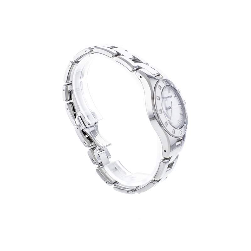 Montre d'occasion BAUME ET MERCIER Linea Diamants femme quartz bracelet acier - vue 2