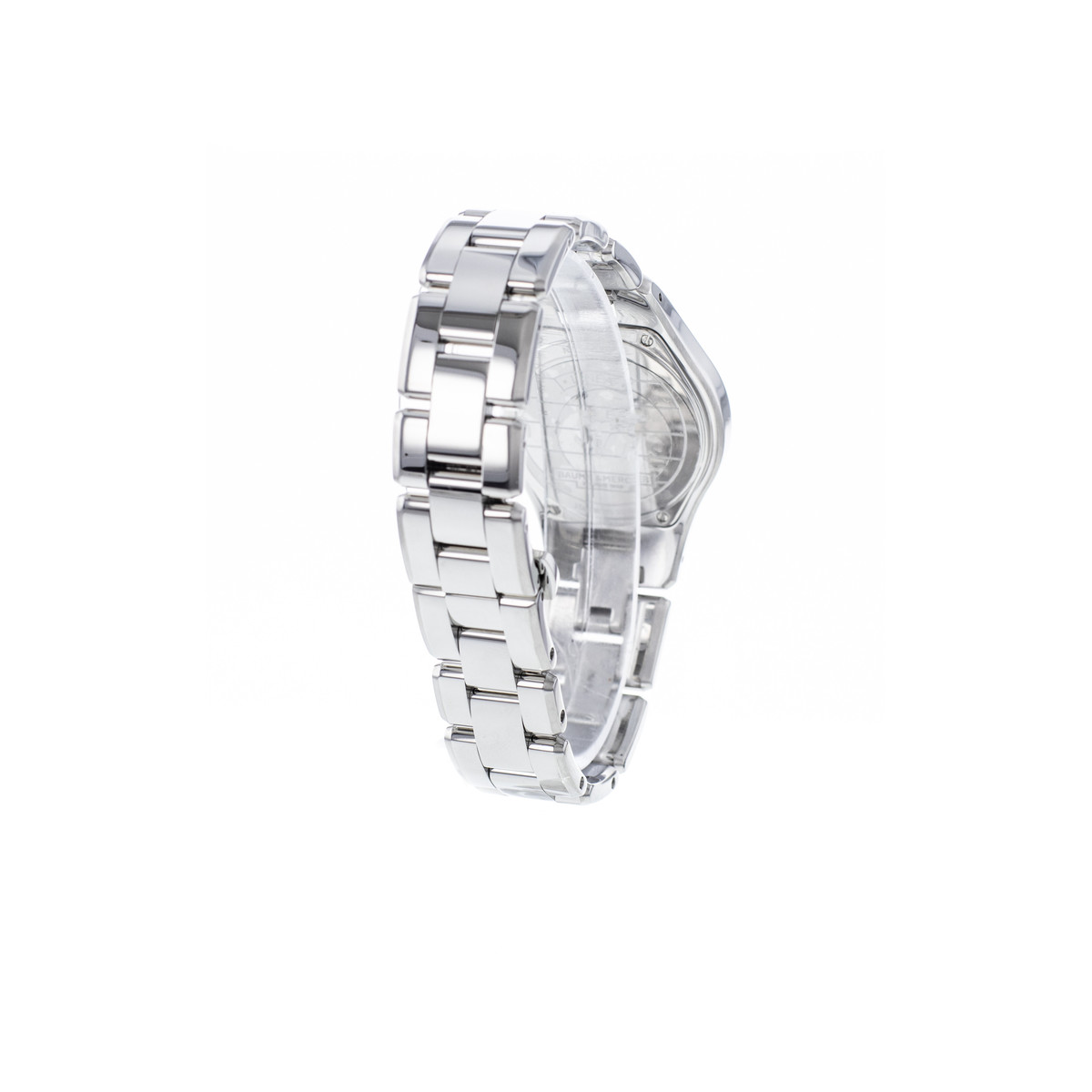 Montre d'occasion BAUME ET MERCIER Linea Diamants femme quartz bracelet acier - vue D4