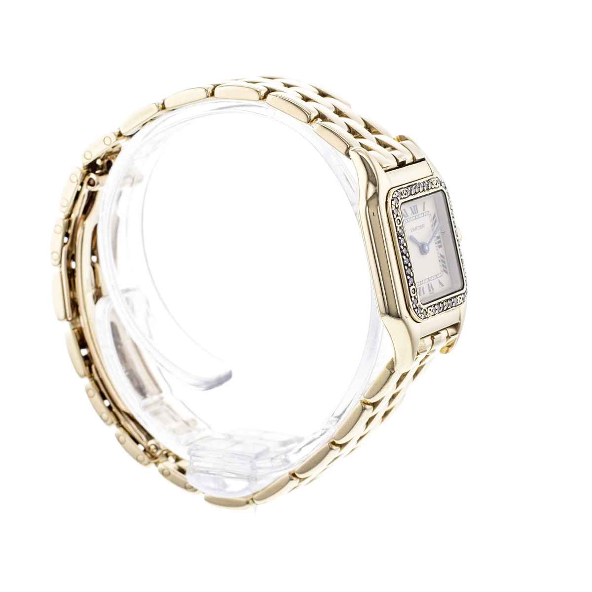 Montre d'occasion CARTIER Panthère femme quartz bracelet or jaune 750/000 - vue 2