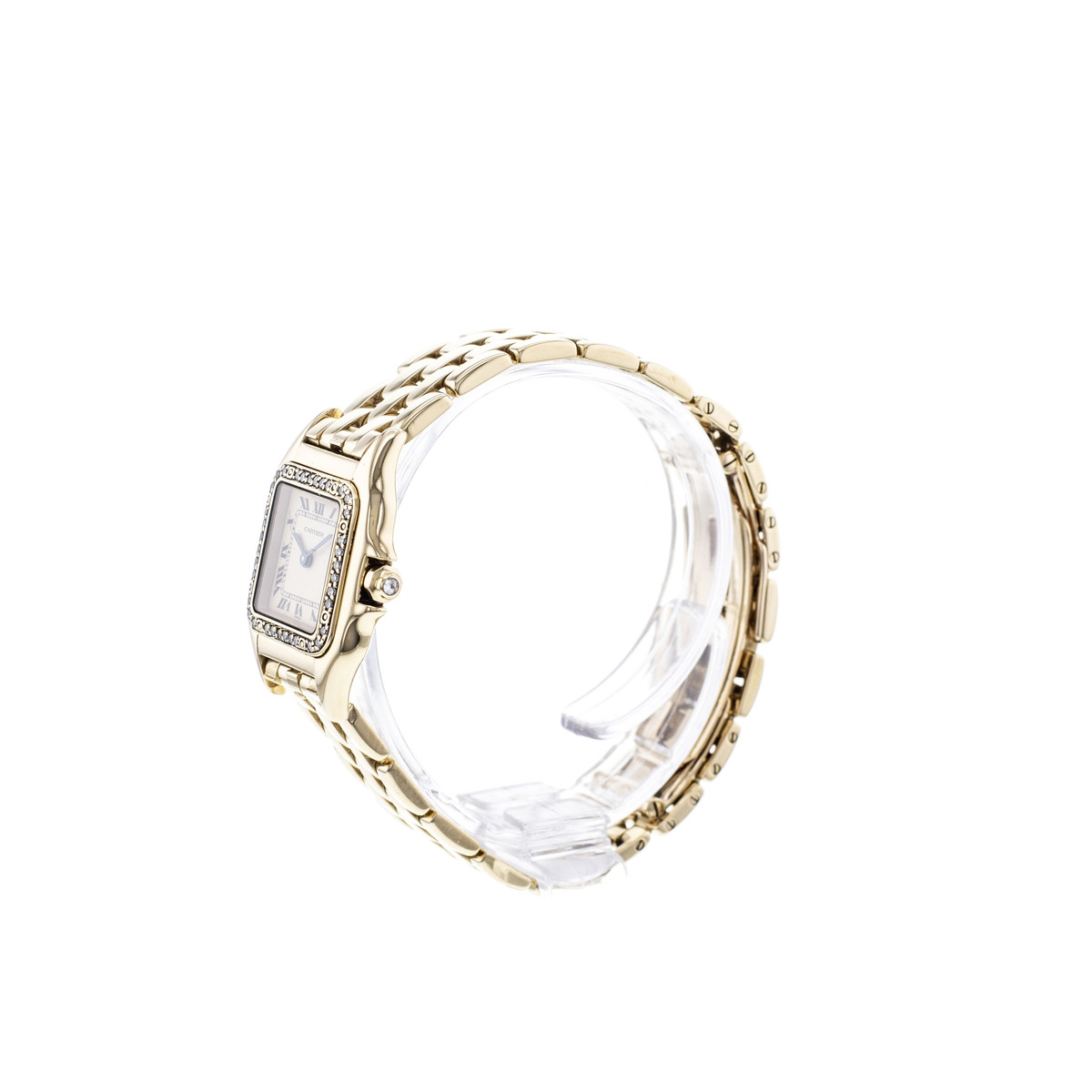 Montre d'occasion CARTIER Panthère femme quartz bracelet or jaune 750/000 - vue D2
