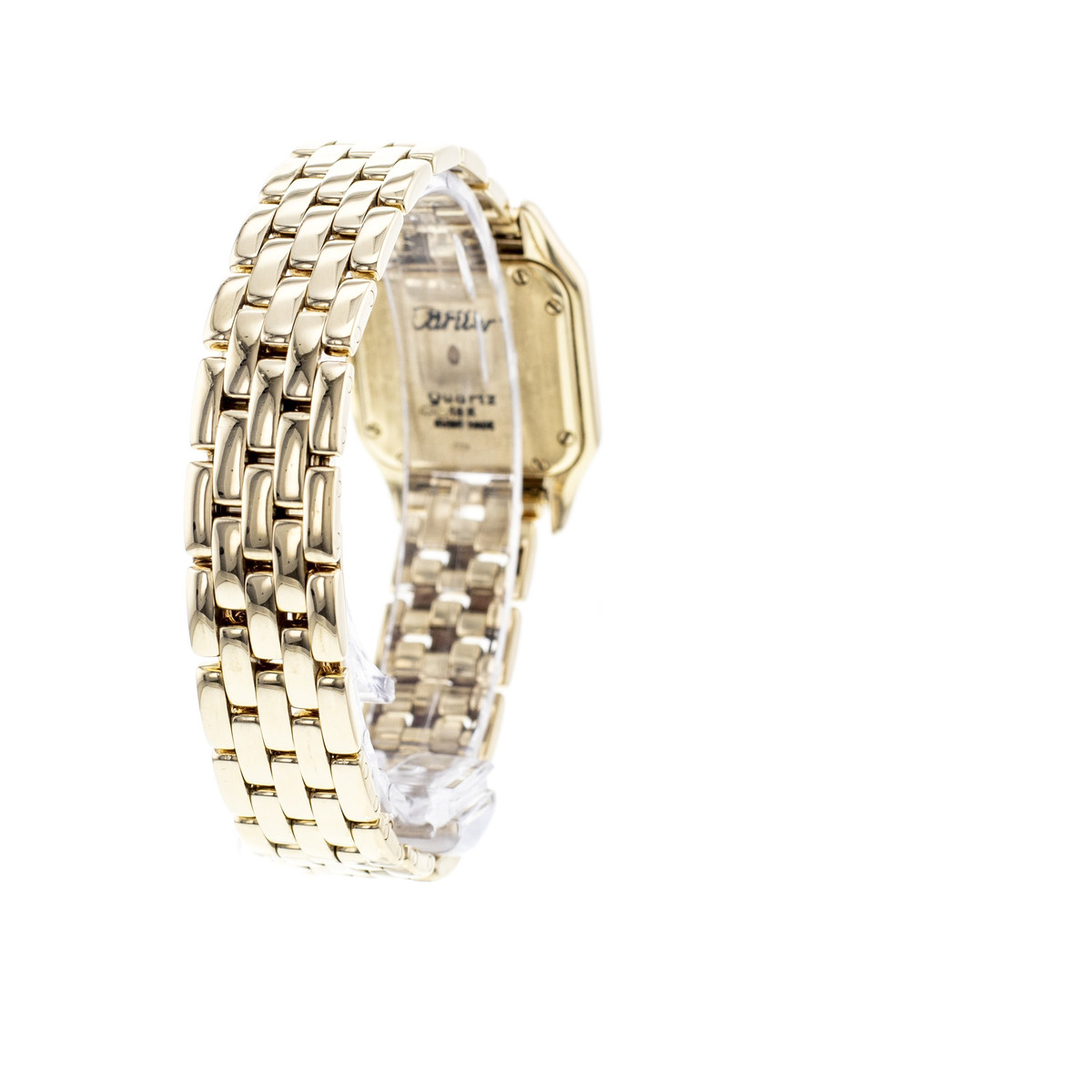 Montre d'occasion CARTIER Panthère femme quartz bracelet or jaune 750/000 - vue D4