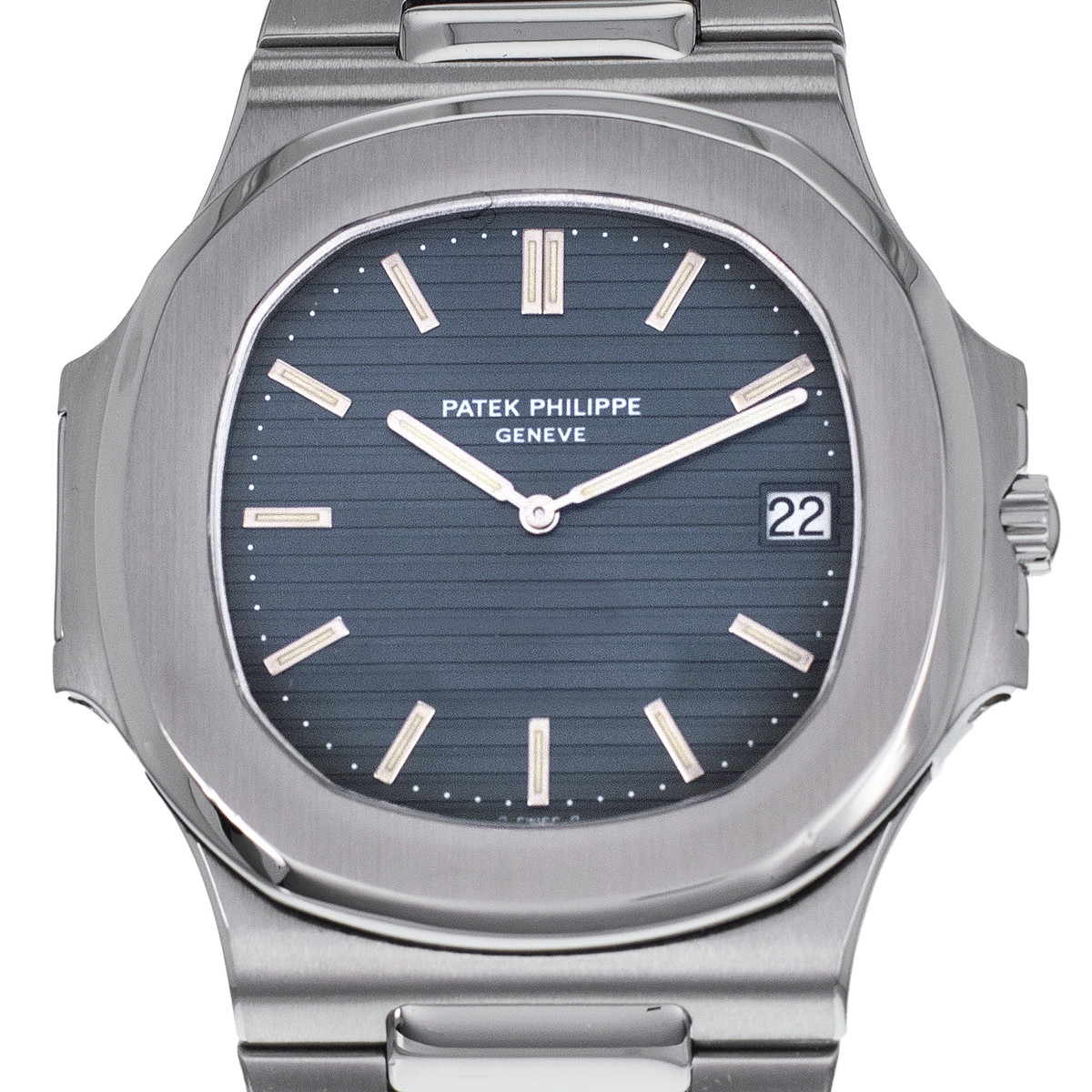 Montre d'occasion PATEK PHILIPPE Nautilus Jumbo homme automatique bracelet acier - vue D1