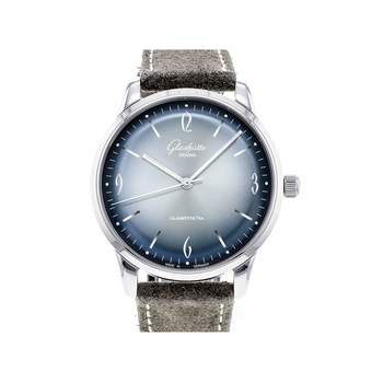 Montre d'occasion GLASHUTTE ORIGINAL Sixties Edition annuelle homme automatique bracelet cuir d'origine