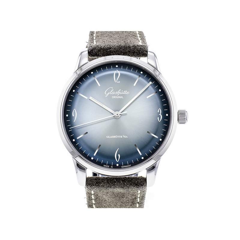 Montre d'occasion GLASHUTTE ORIGINAL Sixties Edition annuelle homme automatique bracelet cuir d'origine - vue 1