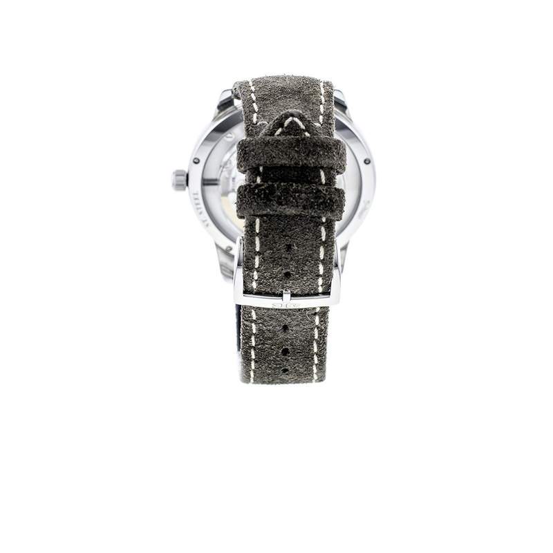 Montre d'occasion GLASHUTTE ORIGINAL Sixties Edition annuelle homme automatique bracelet cuir d'origine - vue D4