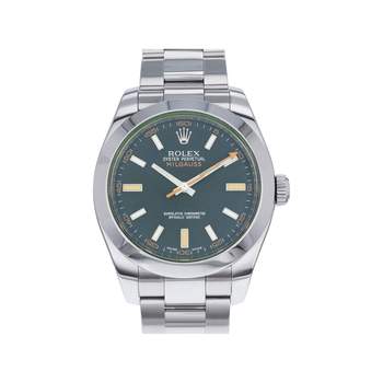 Montre d'occasion ROLEX Milgauss GV homme mouvement automatique certifié (cosc) bracelet acier