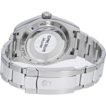 Montre d'occasion ROLEX Milgauss GV homme mouvement automatique certifié (cosc) bracelet acier