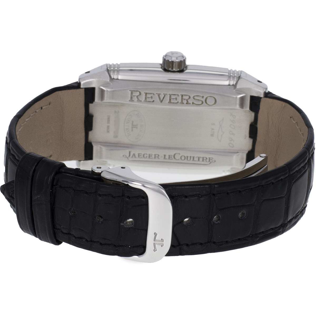 Montre d'occasion JAEGER LECOULTRE Reverso Gran'Sport mixte automatique bracelet cuir cresus - vue 3