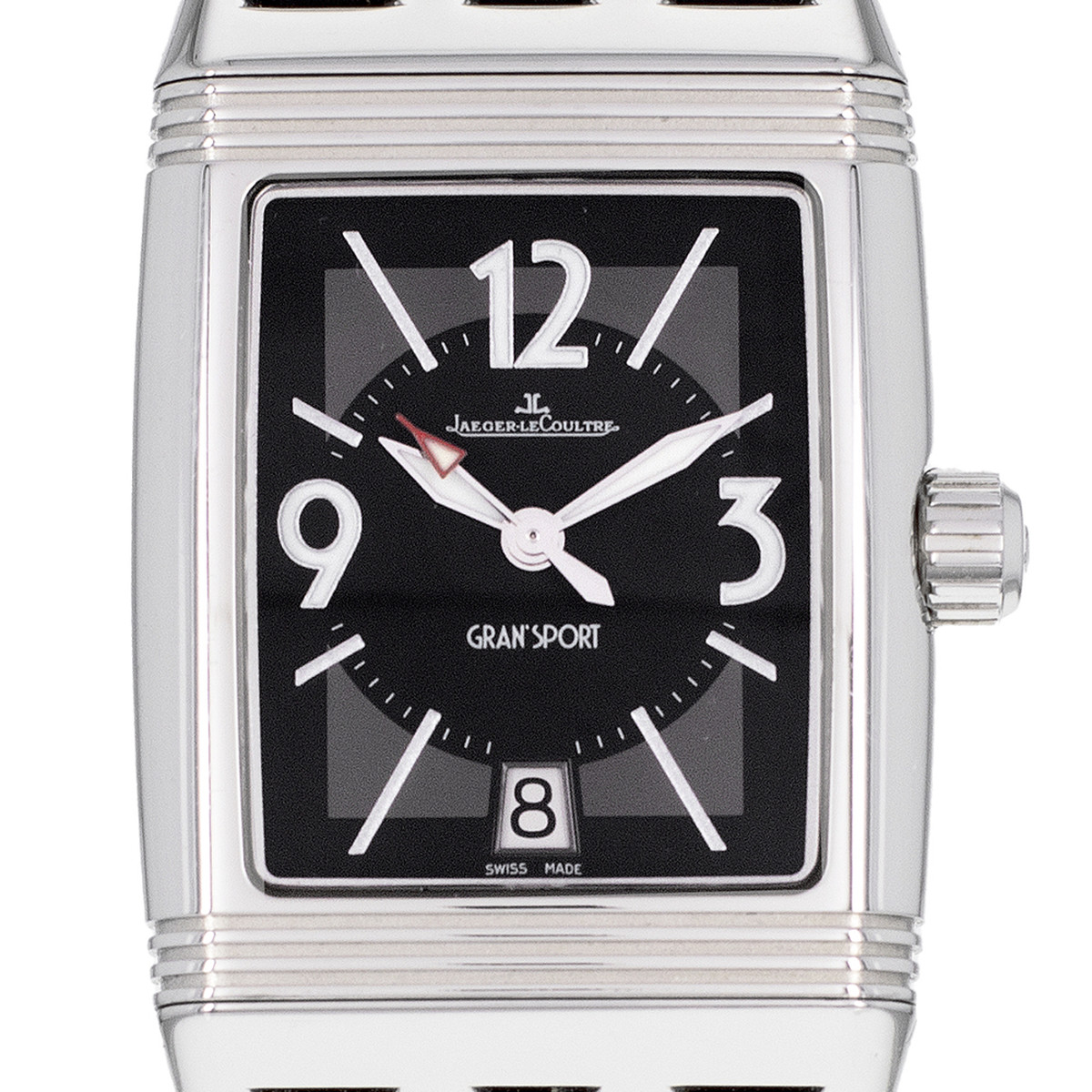 Montre d'occasion JAEGER LECOULTRE Reverso Gran'Sport mixte automatique bracelet cuir cresus - vue D1