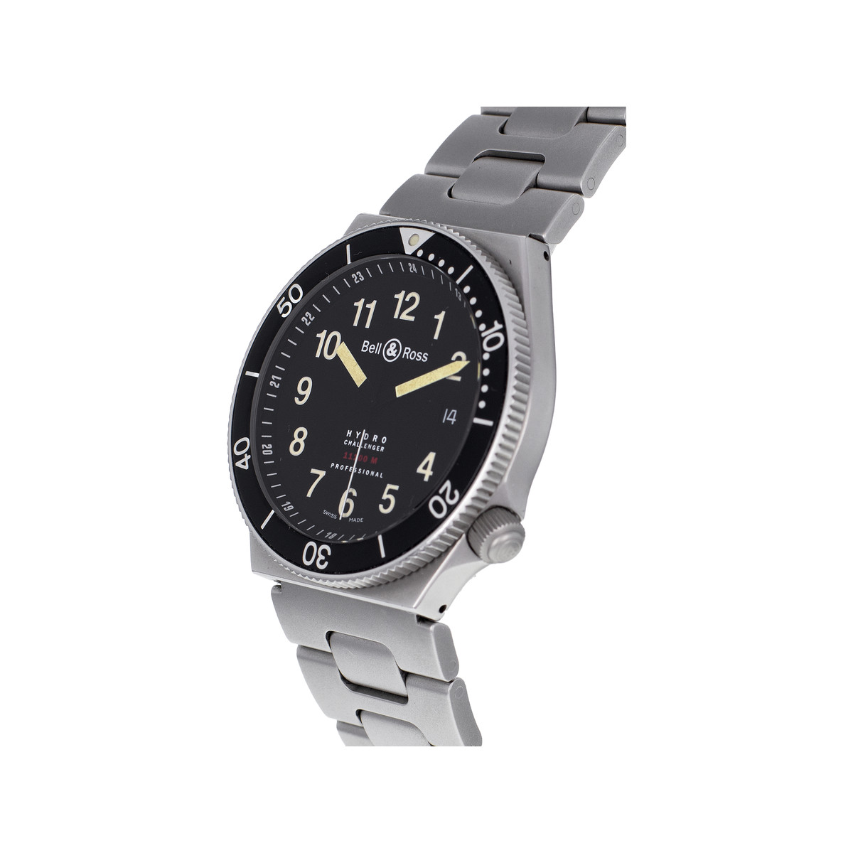 Montre d'occasion BELL & ROSS Hydromax 11000M homme quartz bracelet titane - vue D2