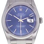 Montre d'occasion ROLEX DateJust mixte mouvement automatique certifié (cosc) bracelet acier - vue D1