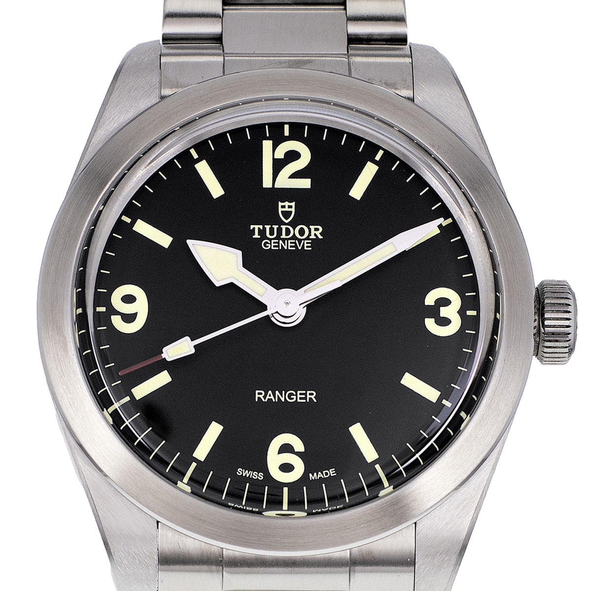 Montre d'occasion TUDOR Ranger homme mouvement automatique certifié (cosc) bracelet acier - vue D1