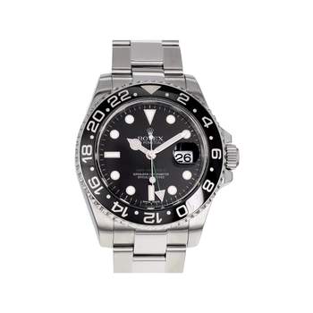 Montre d'occasion ROLEX GMT-Master II homme mouvement automatique certifié (cosc) bracelet acier