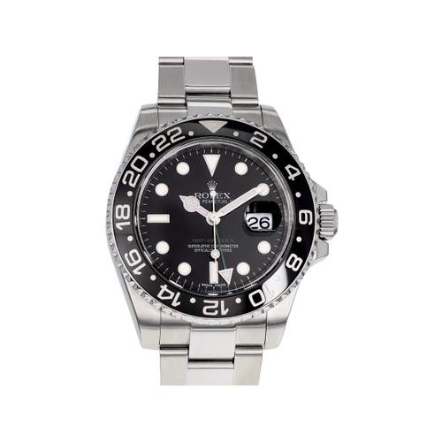 Montre d'occasion ROLEX GMT-Master II homme mouvement automatique certifié (cosc) bracelet acier