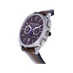 Montre d'occasion CHAUMET Dandy Chronographe homme automatique bracelet cuir d'origine - vue D2