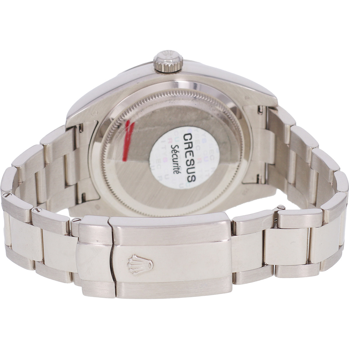 Montre d'occasion ROLEX Sky-Dweller homme mouvement automatique certifié (cosc) bracelet or blanc 750/000 - vue 3