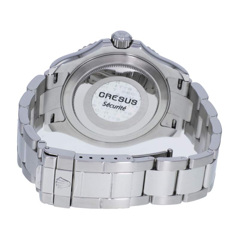 Montre d'occasion ROLEX Yacht-Master mixte mouvement automatique certifié (cosc) bracelet acier - vue 3