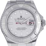 Montre d'occasion ROLEX Yacht-Master mixte mouvement automatique certifié (cosc) bracelet acier - vue D1