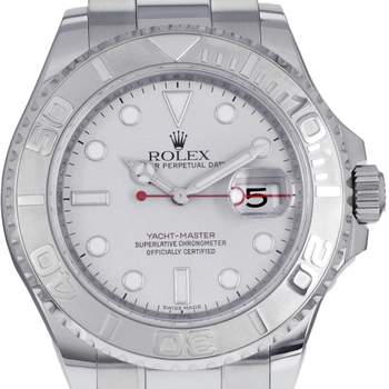 Montre d'occasion ROLEX Yacht-Master mixte mouvement automatique certifié (cosc) bracelet acier