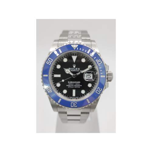 Montre d'occasion ROLEX Submariner Date homme mouvement automatique certifié (cosc) bracelet or blanc 750/000