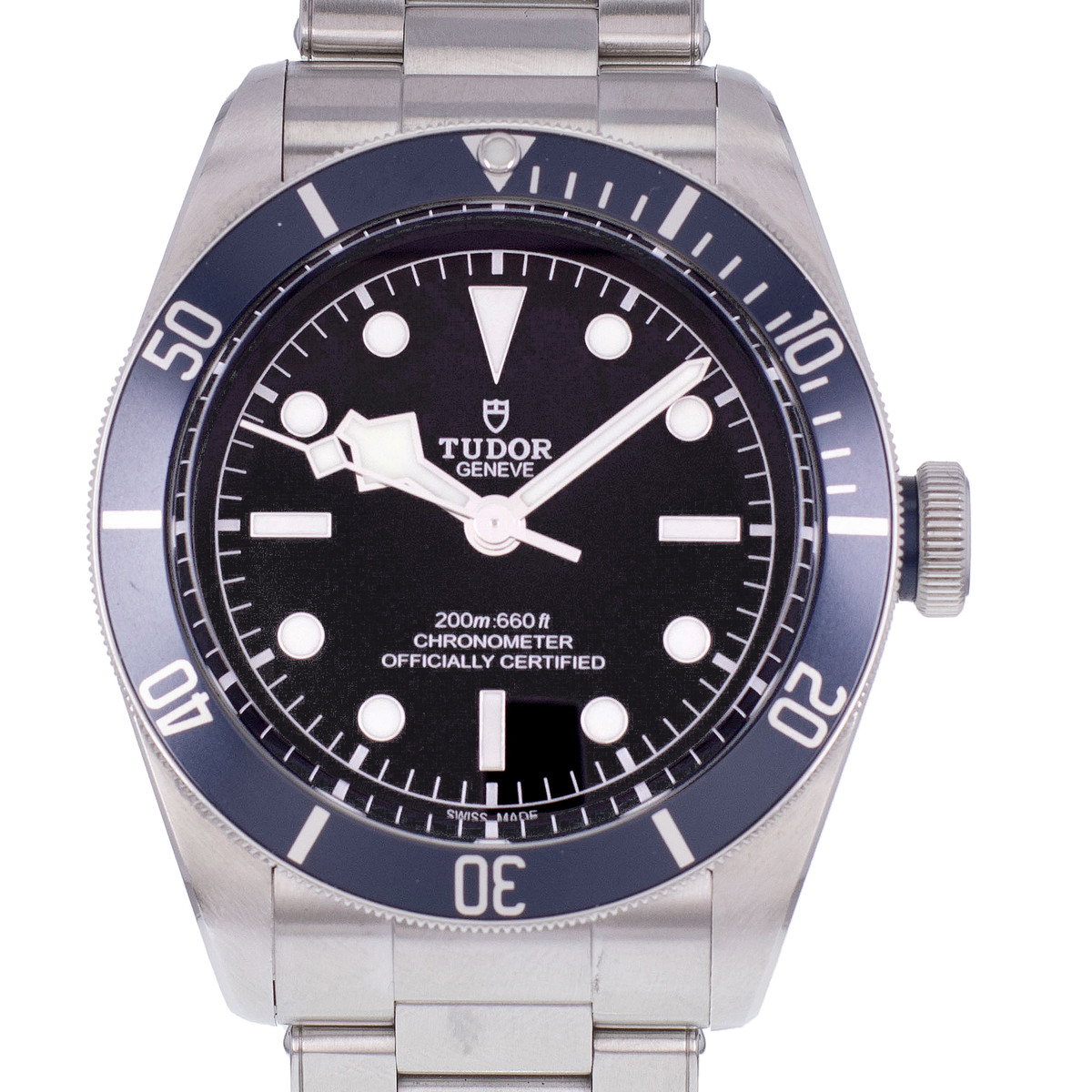 Montre d'occasion TUDOR Black Bay 41 Midnight Blue homme mouvement automatique certifié (cosc) bracelet acier - vue D1