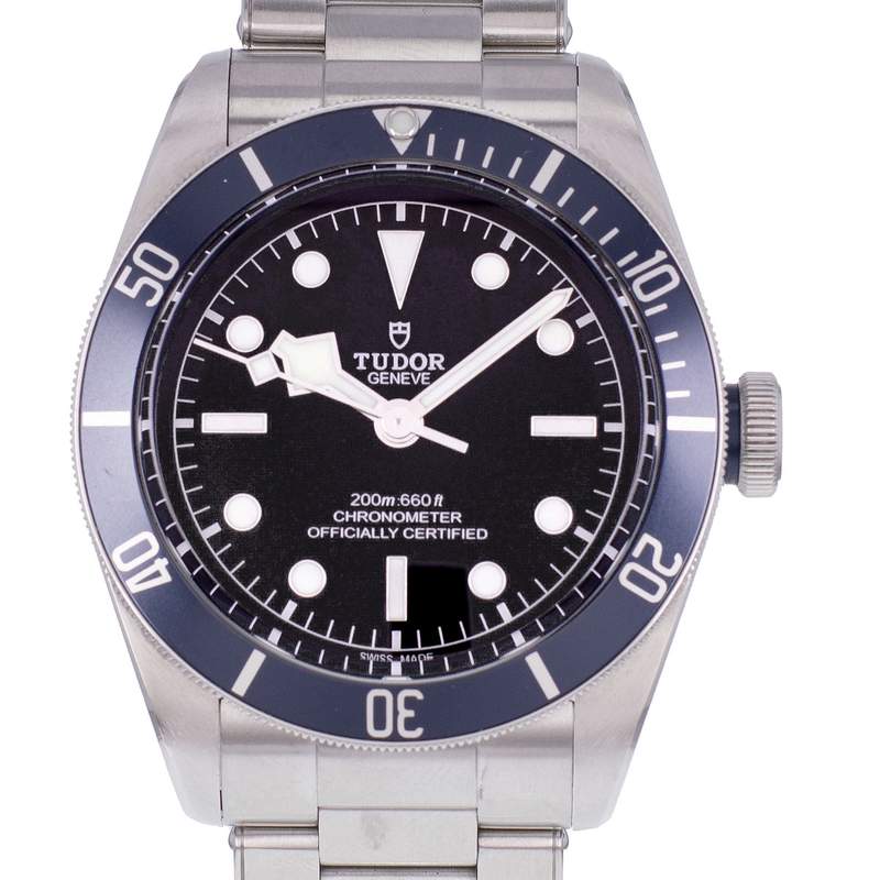 Montre d'occasion TUDOR Black Bay 41 Midnight Blue homme mouvement automatique certifié (cosc) bracelet acier - vue D1