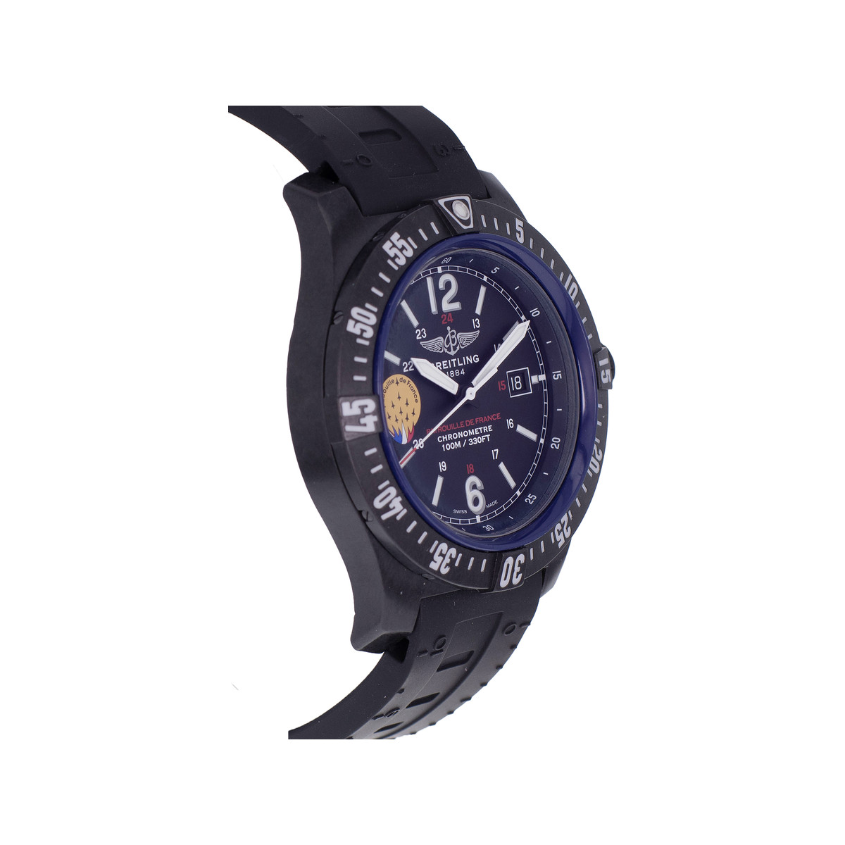 Montre d'occasion BREITLING Colt Skyracer Patrouille de France homme quartz bracelet caoutchouc - vue 2