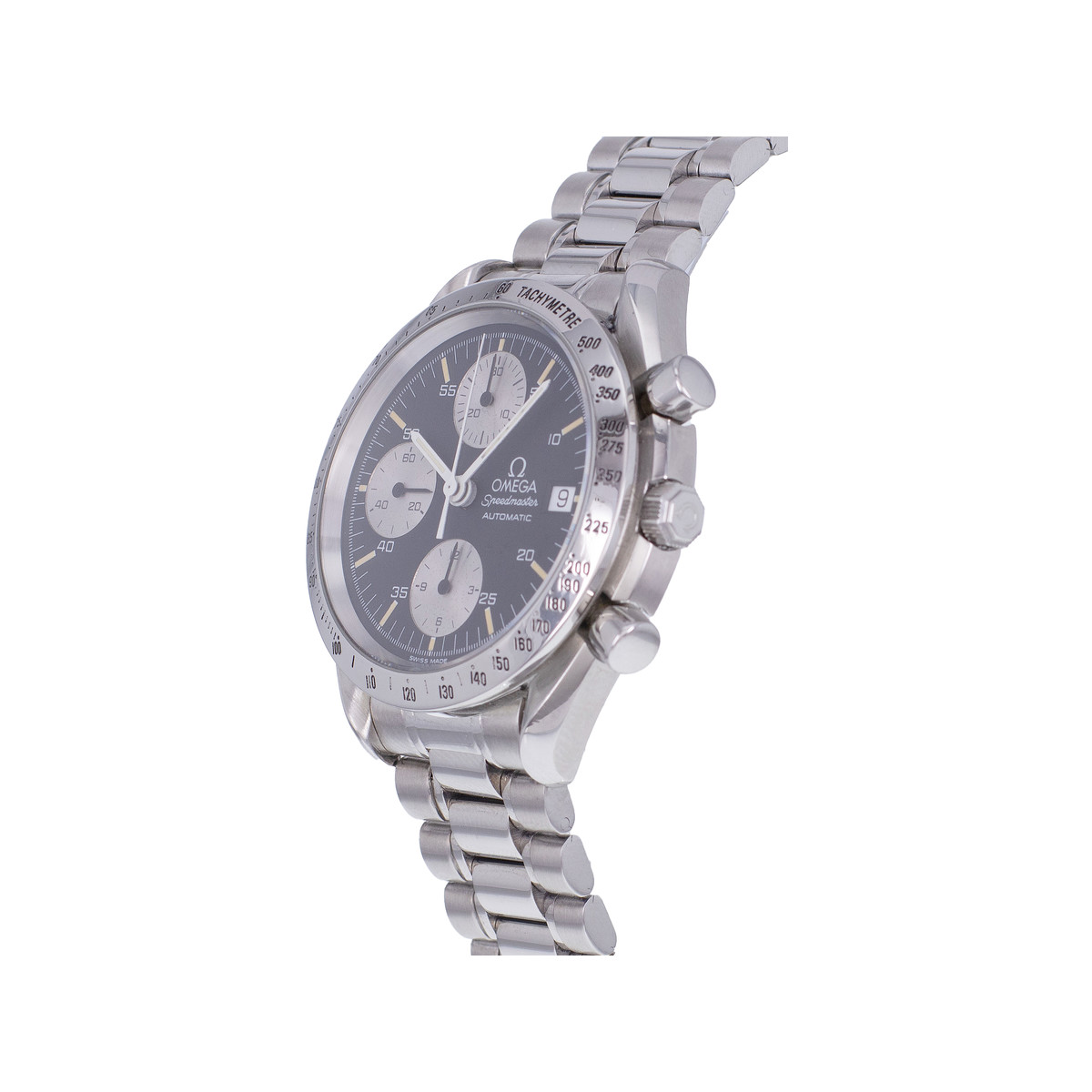 Montre d'occasion OMEGA Speedmaster Date Panda homme automatique bracelet acier - vue D2